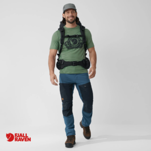 FJALL RAVEN-81152-ABISKO MIDSUMMER LONG-PANTALON DE RANDONNÉE-HOMME-534-555 INDIGO BLUE DARK NAVY-BLEU