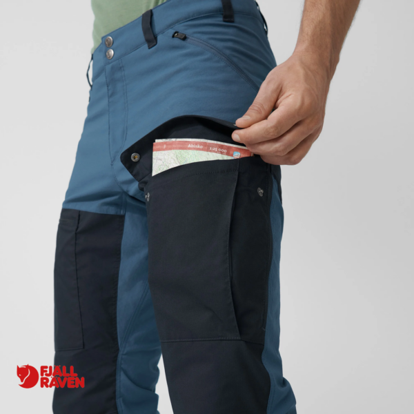 FJALL RAVEN-81152-ABISKO MIDSUMMER LONG-PANTALON DE RANDONNÉE-HOMME-534-555 INDIGO BLUE DARK NAVY-BLEU-POCHE