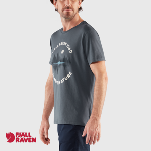 FJALL RAVEN-87045-FOREST MIRROR TEE-SHIRT-560 NAVY-MARINE-CÔTÉ