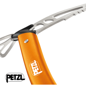 PETZL-U04A45-PIOLET DE RANDONNÉE GLACIAIRE-ORANGE-DESSOUS DE LAME