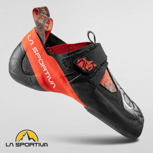 LA SPORTIVA-ZFCS005K00R11-SKWAMA-CHAUSSONS D'ESCALADE-HOMME-BLACK POPPY-NOIR-CÔTÉ