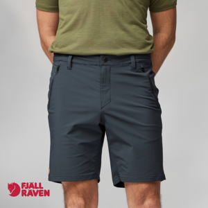 FJALL RAVEN-12200165-ABISKO TRAIL STRETCH SHORT-HOMME-555 DARK NAVY-MARINE-FACE