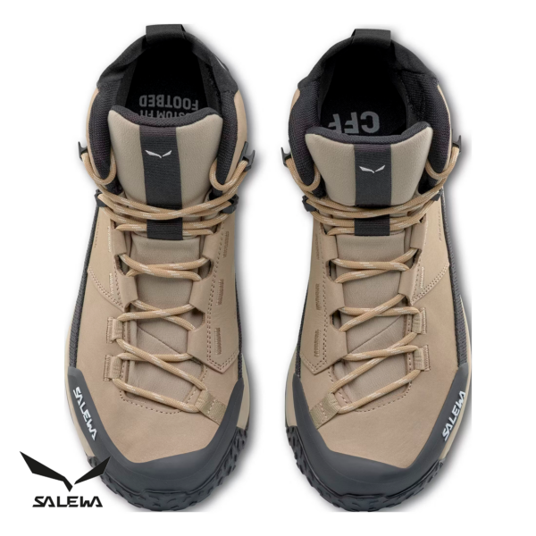 SALEWA-61460-PUEZ LEATHER MID PTX W-CHAUSSURES DE RANDONNÉE-FEMME-QUICKSAND-BEIGE-DESSUS