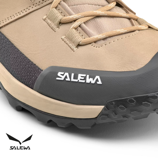 SALEWA-61460-PUEZ LEATHER MID PTX W-CHAUSSURES DE RANDONNÉE-FEMME-QUICKSAND-BEIGE-AVANT