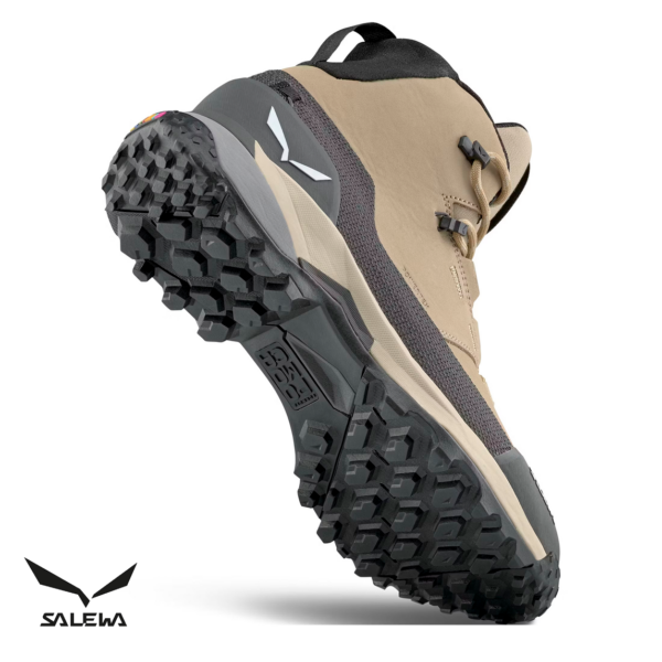 SALEWA-61460-PUEZ LEATHER MID PTX W-CHAUSSURES DE RANDONNÉE-FEMME-QUICKSAND-BEIGE-TALON