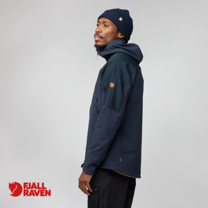 FJALL RAVEN-12500174-KEB AGILE WINTER JACKET M-VESTE-HOMME-555 DARK NAVY-MARINE-CÔTÉ