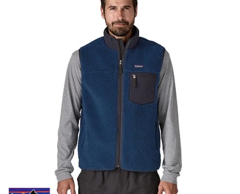 PATAGONIA-23049-M'S CLASSIC RETRO X VEST-POLAIRE SANS MANCHE-HOMME-CLMB CLEMENT BLUE-BLEU-FACE