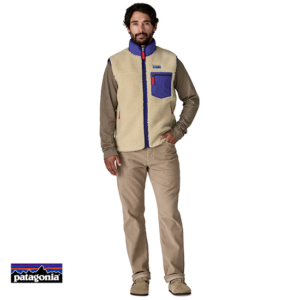 PATAGONIA-23049-M'S CLASSIC RETRO X VEST-POLAIRE SANS MANCHE-HOMME-DNAT DARK NATURAL-BEIGE