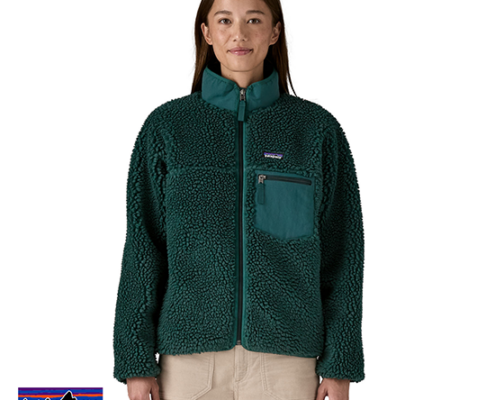 PATAGONIA-23075-W'S CLASSIC RETRO X JACKET-VESTE POLAIRE-FEMME-CASG CASCADE GREEN-VERT-FACE