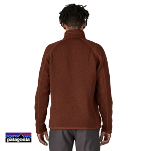 PATAGONIA-25523-M'S BETTER SWEATER 1/4 ZIP-POLAIRE 1/4 ZIPPÉE-HOMME-DVL DREID VANILLA-ROUGE-DOS