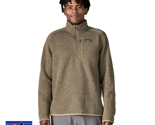 PATAGONIA-25523-M'S BETTER SWEATER 1/4 ZIP-POLAIRE 1/4 ZIPPÉE-HOMME-SEABIRD GREY W SEABIRD GREY-BEIGE