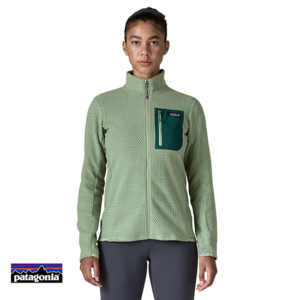 PATAGONIA-40280-W'S R1AIR JACKET-VESTE POLAIRE-FEMME-ELGR ELLWOOD GREEN-VERT-FACE