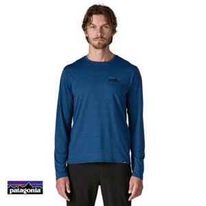 PATAGONIA-45190-CAPILENE COOL DAILY TEE SHIRT MANCHES LONGUES-SCLX 73 SKYLINE CLEMENT CLUE X DYE-BLEU