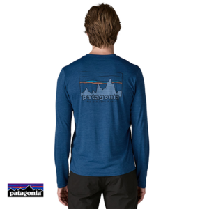 PATAGONIA-45190-CAPILENE COOL DAILY TEE SHIRT MANCHES LONGUES-SCLX 73 SKYLINE CLEMENT CLUE X DYE-BLEU-DOS