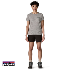 PATAGONIA-45390-W'S CAP COOL DAILY GRAPHIC SHIRT-TEE SHIRT-FEMME-MAFG MADE OF FEATHER GREY-GRIS