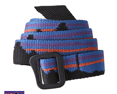 PATAGONIA-59179-FRICTION BELT-CEINTURE-FRBK FRITZ ROY BELT BLACK-BLEU
