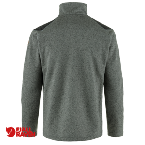 FJALL RAVEN-81328-BUCK FLEECE M-VESTE POLAIRE-HOMME-020 999 GREY MELANGE-GRIS-DOS
