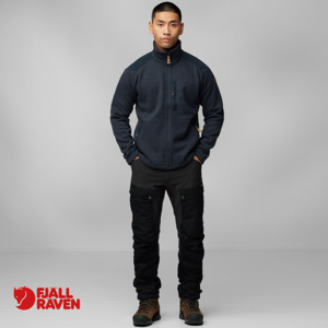 FJALL RAVEN-81328-BUCK FLEECE M-VESTE POLAIRE-HOMME-555 DARK NAVY-MARINE