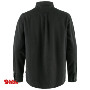FJALL RAVEN-81478-OVIK TWILL SHIRT M-CHEMISE MANCHES LONGUES-HOMME-030 DARK GREY-GRIS-ARRIERE