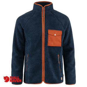 FJALL RAVEN-84158-VARDAG PILE FLEECE M-VESTE POLAIRE-HOMME-560 215 NAVY AUTUMN LEAF-MARINE