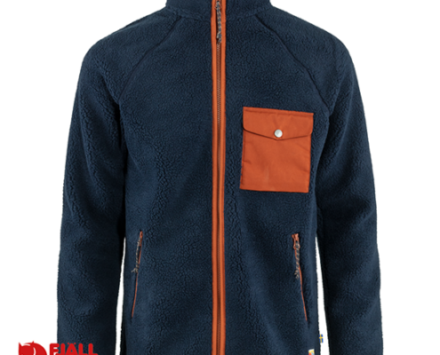 FJALL RAVEN-84158-VARDAG PILE FLEECE M-VESTE POLAIRE-HOMME-560 215 NAVY AUTUMN LEAF-MARINE