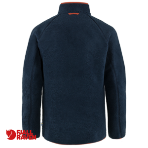 FJALL RAVEN-84158-VARDAG PILE FLEECE M-VESTE POLAIRE-HOMME-560 215 NAVY AUTUMN LEAF-MARINE-DOS