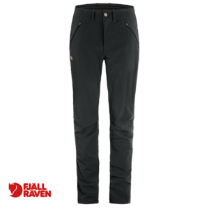 FJALL RAVEN-87101-ABISKO TRAIL STRETCH TROUSERS-PANTALON DE RANDONNÉE-FEMME-550 BLACK-NOIR