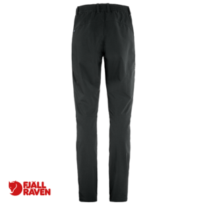FJALL RAVEN-87101-ABISKO TRAIL STRETCH TROUSERS-PANTALON DE RANDONNÉE-FEMME-550 BLACK-NOIR-ARRIERE