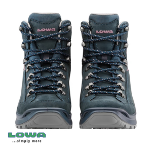 LOWA-L3209169327-RENEGADE EVO GTX MID-CHAUSSURES DE RANDONNÉE-FEMME-STEEL BLUE OLD ROSE-BLEU-FACE