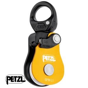 PETZL-P001BA00-POULIE SPIN L1-JAUNE