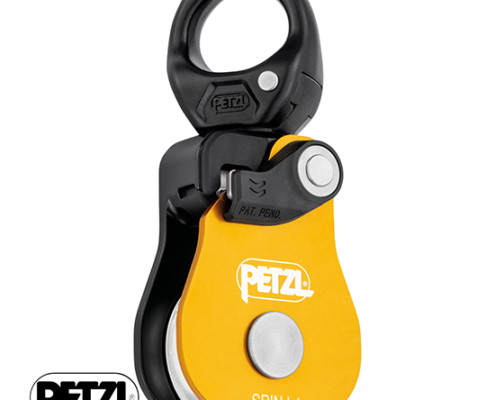 PETZL-P001BA00-POULIE SPIN L1-JAUNE