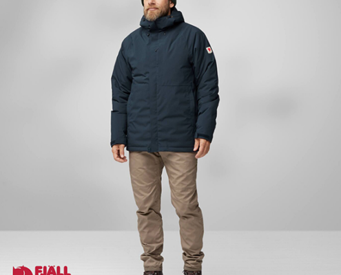 FJALL RAVEN-F12500159-HC HYDRATIC PADDED TRAIL JACKET-VESTE IMPERMÉABLE-HOMME-555 DARK NAVY-MARINE