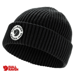 FJALL RAVEN-13100234-LITE LOGO HAT-BONNET-550 BLACK-NOIR