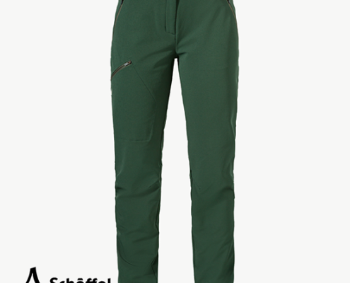 SCHOFFEL-13338-ASCONA WARM PANTS LADY-PANTALON DE RANDONNÉE CHAUD-FEMME-6965 DARK JADE-VERT