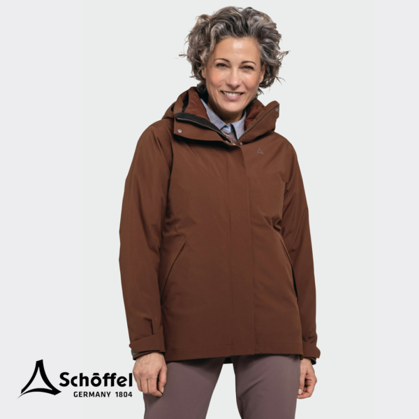 SCHOFFEL-13598-HIKING 3IN1 JACKET STYLE TAMINA-PARKA 3 EN 1-FEMME-4805 CHOCOLATE-MARRON