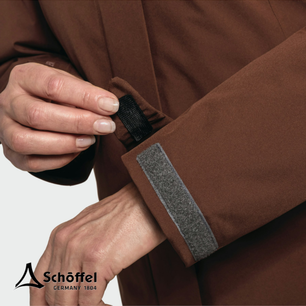 SCHOFFEL-13598-HIKING 3IN1 JACKET STYLE TAMINA-PARKA 3 EN 1-FEMME-4805 CHOCOLATE-MARRON-POIGNET RÉGLABLE