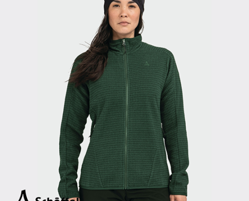 SCHOFFEL-13622-HIKING CIRC FLEECE JACKET STYLE TERXA-VESTE POLAIRE-FEMME-6965 G-DARK JADE-VERT