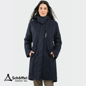 SCHOFFEL-13763-URBAN INSULATED COAT STYLE KALMOR-MANTEAU-FEMME-8820 NAVY-MARINE-FACE