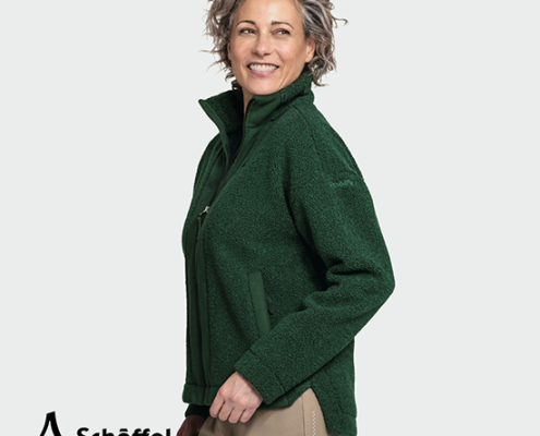 SCHOFFEL-13769-FLEECE JACKET STYLE KALMOR-VESTE POLAIRE-FEMME-6965 DARK JADE-VERT-CÔTÉ
