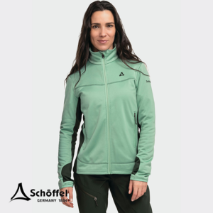 SCHOFFEL-13785-HIKING FLEECE JACKET STYLE MILAGLE-VESTE POLAIRE-FEMME-6305 GEM JADE-VERT