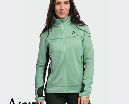 SCHOFFEL-13785-HIKING FLEECE JACKET STYLE MILAGLE-VESTE POLAIRE-FEMME-6305 GEM JADE-VERT