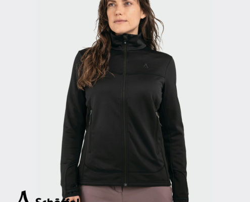 SCHOFFEL-13785-HIKING FLEECE JACKET STYLE MILAGLE-VESTE POLAIRE-FEMME-9990 BLACK-NOIR