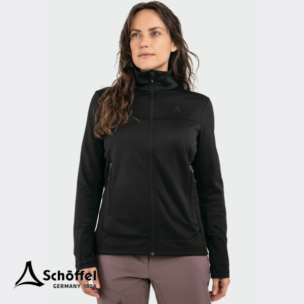 SCHOFFEL-13785-HIKING FLEECE JACKET STYLE MILAGLE-VESTE POLAIRE-FEMME-9990 BLACK-NOIR