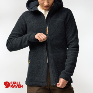 FJALL RAVEN-14600261-KAITUM FLEECE-VETS E POLAIRE À CAPUCHE-FEMME-555 DARK NAVY-MARINE-ZIP DOUBLE SENS