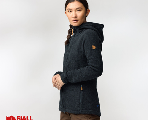 FJALL RAVEN-14600261-KAITUM FLEECE-VETS E POLAIRE À CAPUCHE-FEMME-555 DARK NAVY-MARINE