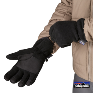 PATAGONIA-22401-SYNCHILLA FLEECE GLOVES-GANTS POLAIRE-BKSO BLACK SOLID-NOIR-VUE