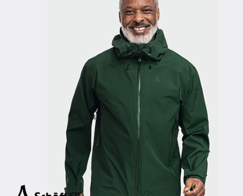 SCHOFFEL-JACKET STYLE CASCATA-VESTE IMPERMÉABLE-HOMME-6965 DARK JADE-VERT
