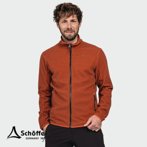 SCHOFFEL-23949-HIKING CIRC FLEECE JACKET STYLE TERXA-VESTE POLAIRE-HOMME-5590 DARK CRABAPPLE-ORANGE