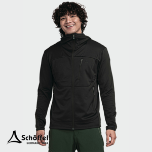 SCHOFFEL-24129-HIKING FLEECE HOODY JACKET STYLE MILAGLE-VESTE POLAIRE À CAPUCHE-HOMME-9990 BLACK-NOIR