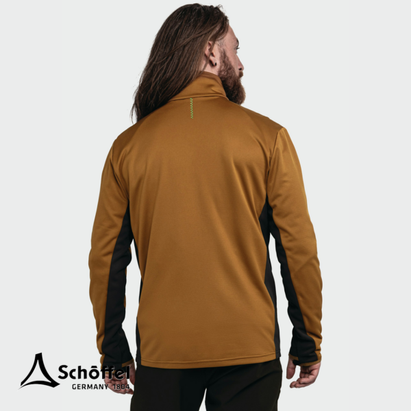 SCHOFFEL-24130-HIKING FLEECE JACKET STYLE MILAGLE-VESTE POLAIRE-HOMME4745 CARAMEL-MARRON-DOS